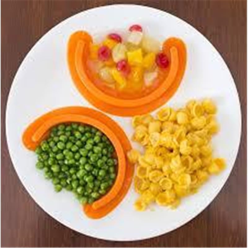 Séparateur d'assiette silicone étanche Food Cubby pour bloquer les sauces et diviser les aliments