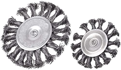 Rocaris 7Pcs Twist Knot Wire Wheel Brush For Drill Crimped Cup Wire Wheels Brush Set For Drill With 1/4-Inch Shank For Rust Removal, Corrosion And Scrub Surfaces #TOP7