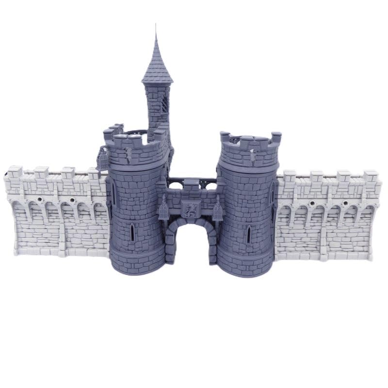 Castillo Barbican Gate Impreso En 3D - Paisaje De Fantasía Para Juegos De Mesa Y Rol (28-32 Mm, 11 Piezas, Pintable)