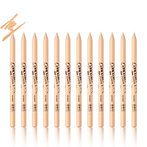 Sumeitang 12 Packs Wonder Concealer Pencil Highlighter Concealer Stick Makeup Set Waterproof Full Coverage Foundation Concealer for Eye Dark Circles Spot Scar Tattoos 3 Color Choices