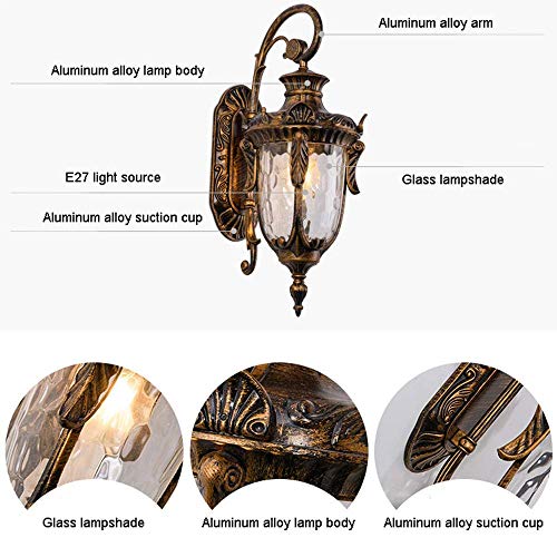 Lampes murales imperméables IP65 rustiques pour éclairage extérieur - 3