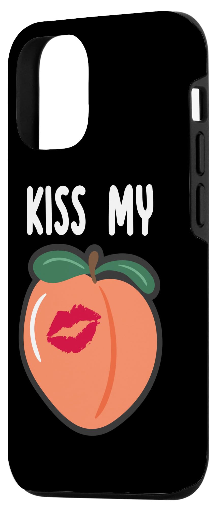 Amazon.com: iPhone 13 Funny Adult Humor Kiss My Ass Peach Fruit