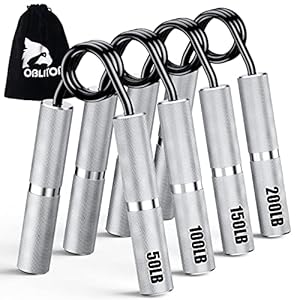 Grip Strength Trainer 4 Pack,50LB-200LB Hand Exerciser Gripper Forearm Finger Strengthener Non-Slip Suitable for Hand Rehabilitation Finger Strength Training, Muscle Building, Home Gym