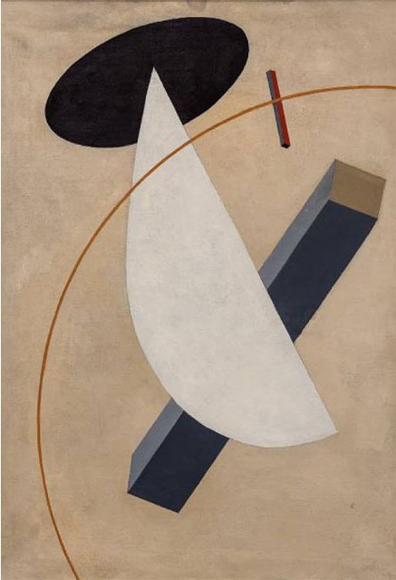 Tableau Toile Lissitzky Prun Vrashchenia Affiche d'Art 60x90cm