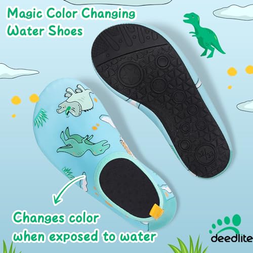 Water Shoes for Kids,Swim Shoes Boys Color Changing Cartoon,Girls Beach Shoes,Toddler Aqua Socks Zapato de Agua para Niños2