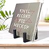 EGMEHOAD Vinyl Record Storage Holder, Black Lp Record Holder,Metal Album Storage for Vinyl Records #1