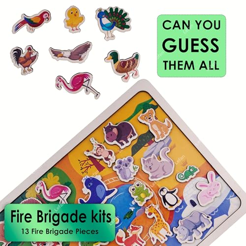 Image of Wooden Animal House Puzzle Toy Montessori Shape Sorting Puzzle with Animals and Matching Homes Educational Wooden Puzzle for Toddlers and Kids Age 2 3 4 5 6 7 Years Fine Motor & Logic Skill Builder