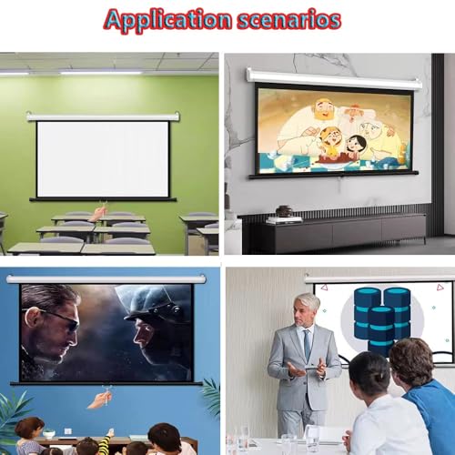 Pantalla manual retráctil 60 pulg. 16:9 para proyector miniatura 5