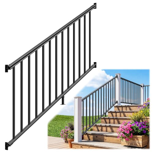 Image of Egadis 1 Pack 36 in x 6 ft Modular Aluminum Stair Railing Kit Without Post
