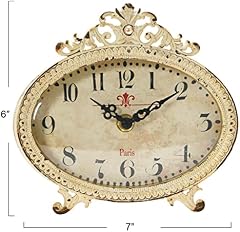 Creative Co Op Distressed Pewter Mantel Clock review photo Creative Co Op Distressed Pewter Mantel Clock review image