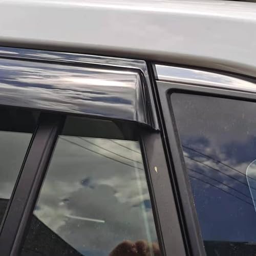 Miniatura 6 de Viseras laterales de coche para Toyota RAV4 2019-2021, protectores de ventilación de lluvia de ventana, juego de 4 piezas deflectores de viento para