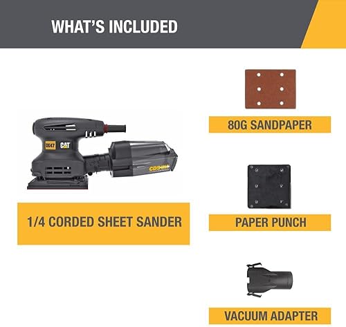 Miniatura 2 de Cat erpillar Cat DX47U - Lijadora de hojas con cable de 14" 2.4-AMP