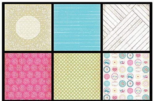 Qatalitic Set of 40 Pattern Design Printed Papers for Art & Craft