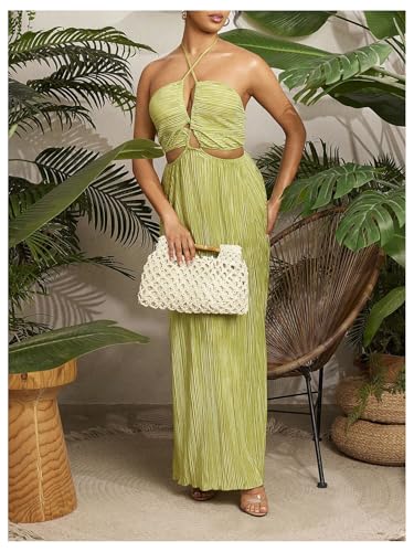 Image of Floerns Women's Straw Bag Handle Beach Clutch Purse Hobo Handbag