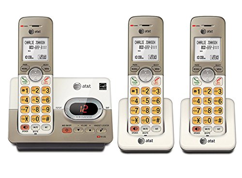 AT&T EL52313/EL52303 DECT 6.0 Phone Answering System with Caller ID/Call Waiting, 3 Cordless Handsets, Silver (Renewed) AT&T EL52313/EL52303 DECT 6.0 Phone Answering System with Caller ID/Call Waiting, 3 Cordless Handsets, Silver (Renewed)