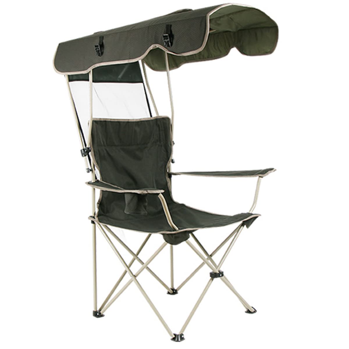 Parapluie de chaise de camping portable et pliable contre le soleil
