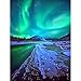 Produktbild Zariocy 5D Diamond Painting Set Nordlichter, Diamant Painting Bilder Leuchtend Adult Runder Vollbohrer Diamant Stickerei Gemälde Kunsthandwerk Für Zuhause Wanddekoration 30x40 Cm