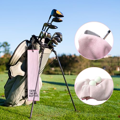 Pink Swing Swear Repeat Towel