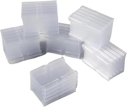 50-200pcs Reusable Shelf Label Holders Transparent Plastic Clip-on Price Tags Display Sign for Supermarket Warehouse Storage200pcs