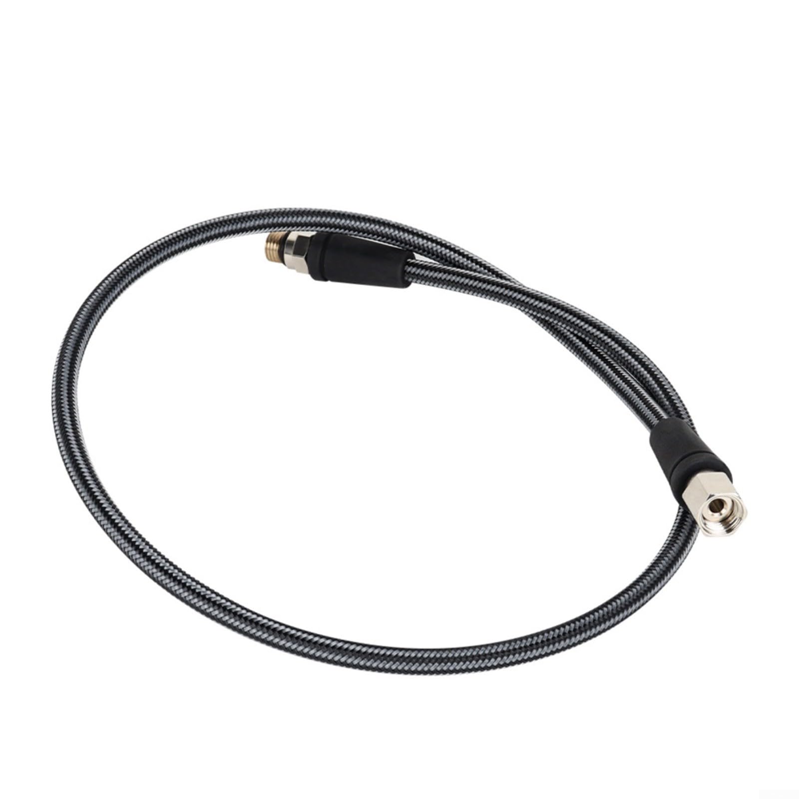 Tubo flessibile ad alta pressione per immersioni subacquee, per tubo regolatore in fibra di carbonio intrecciato 7/16-20UNF, interfaccia per misuratori subacquei, 300 bar, nero, 15 cm