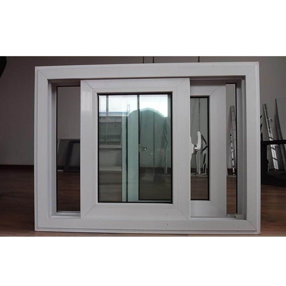 Ventana corrediza de aluminio para gallinero y sótano con cristal templado de seguridad