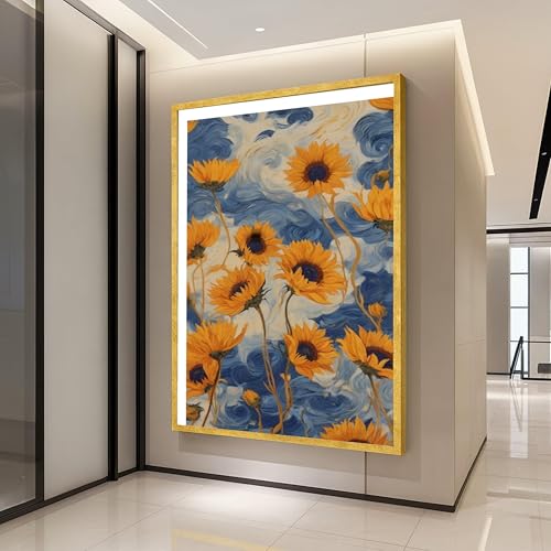 Toile Tournesol décoration murale grand format 70x100 affiche fleur
