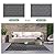 GENIMO Outdoor Rug for Patio Clearance,5'x8' Waterproof Mat,Reversible Plastic Camping Rugs,Rv,Porch,Deck,Camper,Balcony,Backyard,Black & Gray