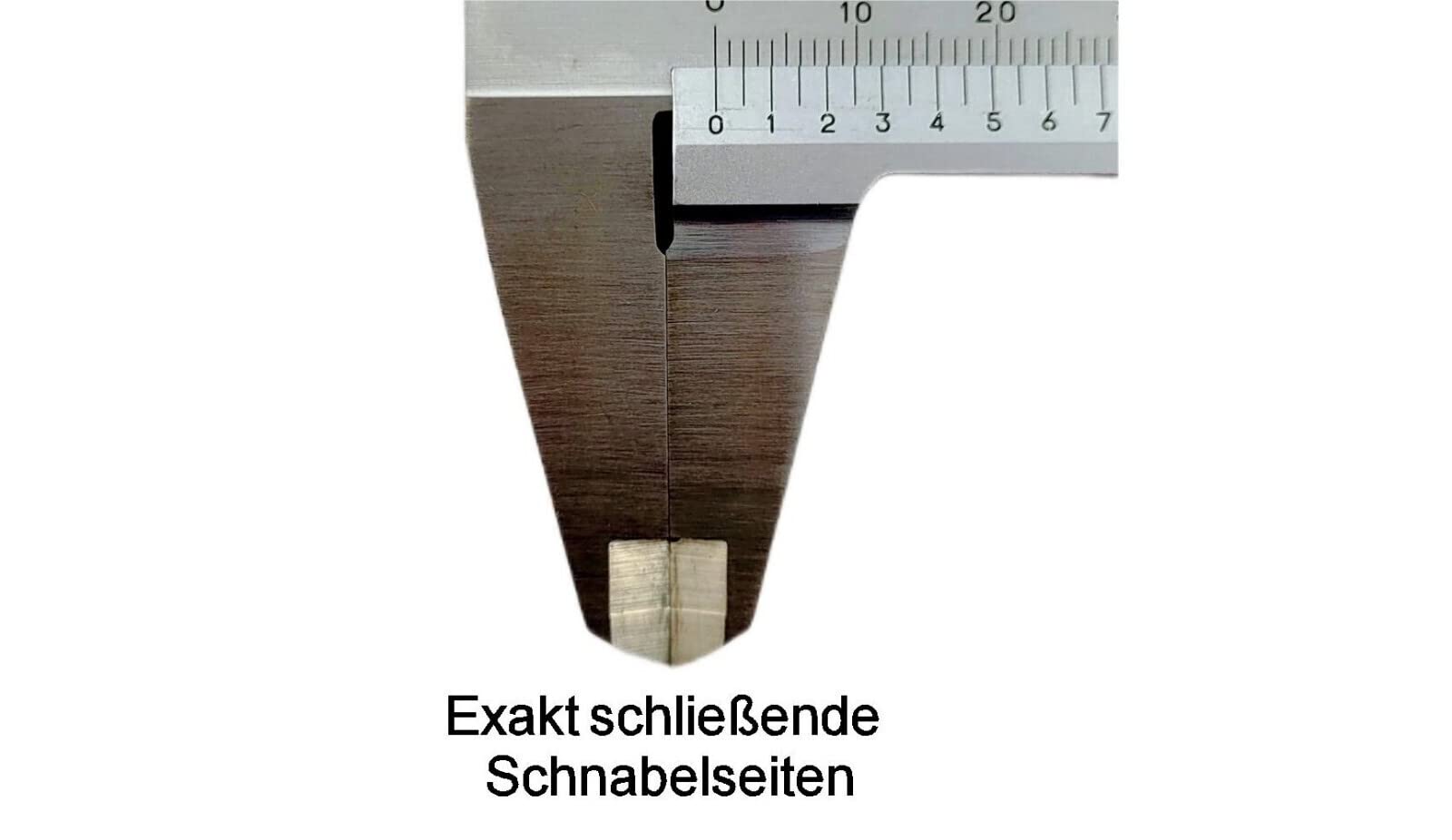 WRS Präz.-Messschieber/Schieblehre mit Feststellschraube, DIN 862, rostfrei, mattverchromt, ganz gehärtet, 4-fach Messung, mit Gewindetabelle, im Etui, Größen Name: 300 mm Messbereich, Nonius 0,02 mm