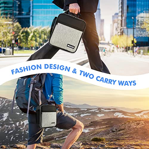 Lunch Box Insulated Lunch Bag - Durable Small Lunch Bag Reusable Adults Tote Bag Lunch Box For Adult Men Women (Black With Gray) #TOP5