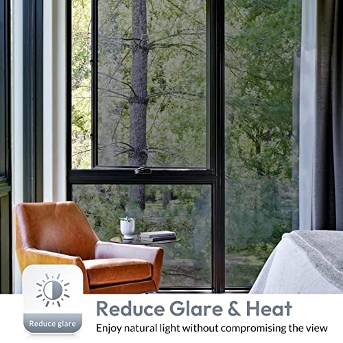 Rabbitgoo Window Privacy Film One Way Window Tint, Static Cling Sun Blocking Anti Uv Glass Door Window Cover, Reflective Mirror Heat Control Tinting Film Home Office thumb #4