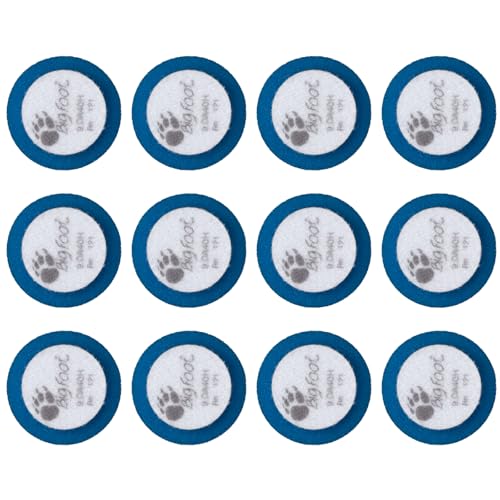 Image of RUPES 9.DA40H /6 Pack of 12 Blue D-A Coarse Cutting Foam Pads 40mm | Ideal for Paint Correction & Gloss Enhancement | Mild to Severe Defect Removal | Compatible with 1.5 inch Backing Plate