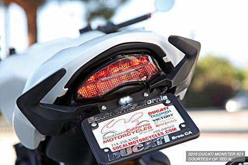 Integrated Sequential LED Tail Lights Smoke Lens for 2014-2021 Ducati Monster 797 821 1200 2017-2020 Supersport