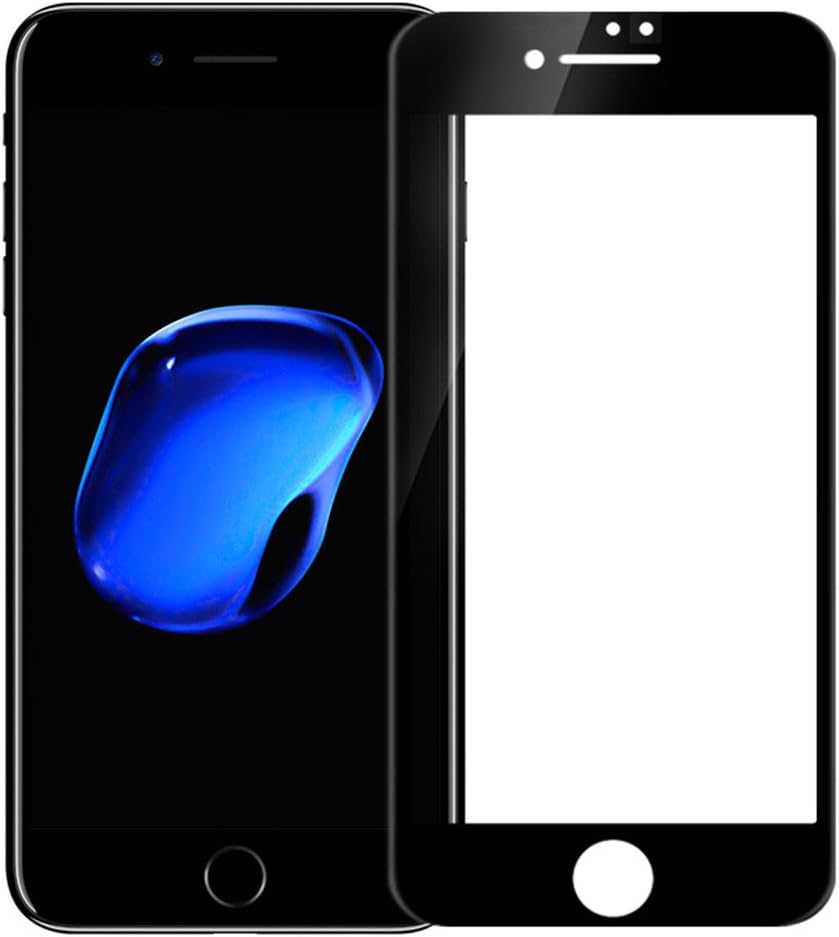 RUITAI iPhone 7 Plus Screen Protector Full Cover 3D Anti-Burst Tempered Glass for iPhone7 Plus (White)