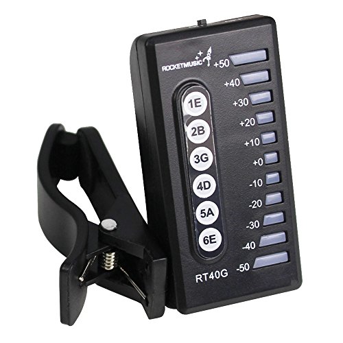 Rocket RT40G - Sintonizador digital para guitarra con clip