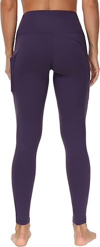 Miniatura 4 de The Gym People - Pantalones deportivos gruesos de tiro alto, con bolsillos y control de abdomen, leggings para entrenar, correr, hacer yoga