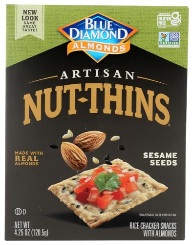 Blue Diamond Nut-Thins Artisan Nut-Thins, Sesame Seed 4.25 oz (Pack of 1)