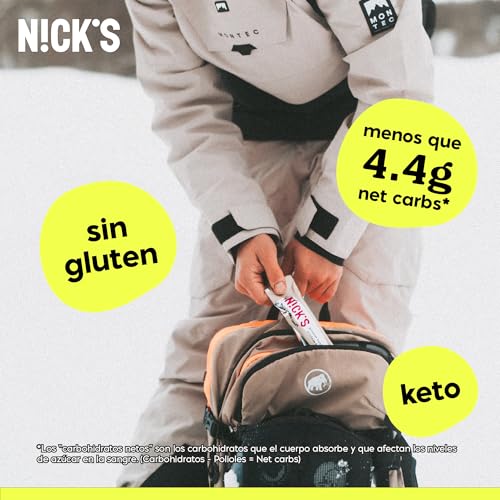 Miniatura 4 de Nicks Mix De Barritas Proteina, Keto Protein Bar De Chocolate 4g Carbohydratos Netos 15g Proteína Y 5g Colágeno Sin Azúcar Añadido Low Carb Proteicas Snacks Sin Gluten 9x50g