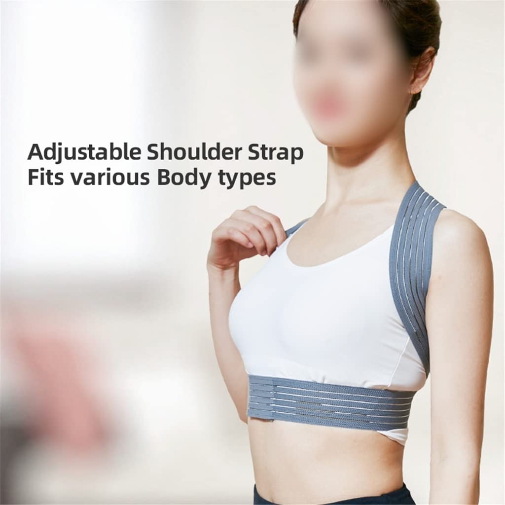 Adjustable Back Correction Belt Clavicle Spine Shoulder Lumbar Corrector for Adult (Color : Black, Size S code) decorate