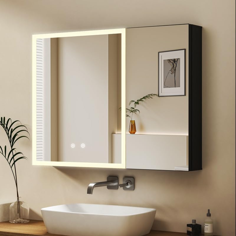 Mirror Cabinets (Left Side Touch + Anti-fog)