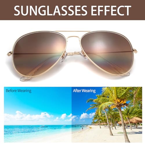 JIMMY SUNSHINE 3 Pack Classic Aviator Sunglasses for Men Women - Driving Eyewear with Real Glass Lens for UV Blocking4