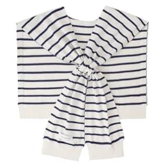 15 Navy White Stripe X