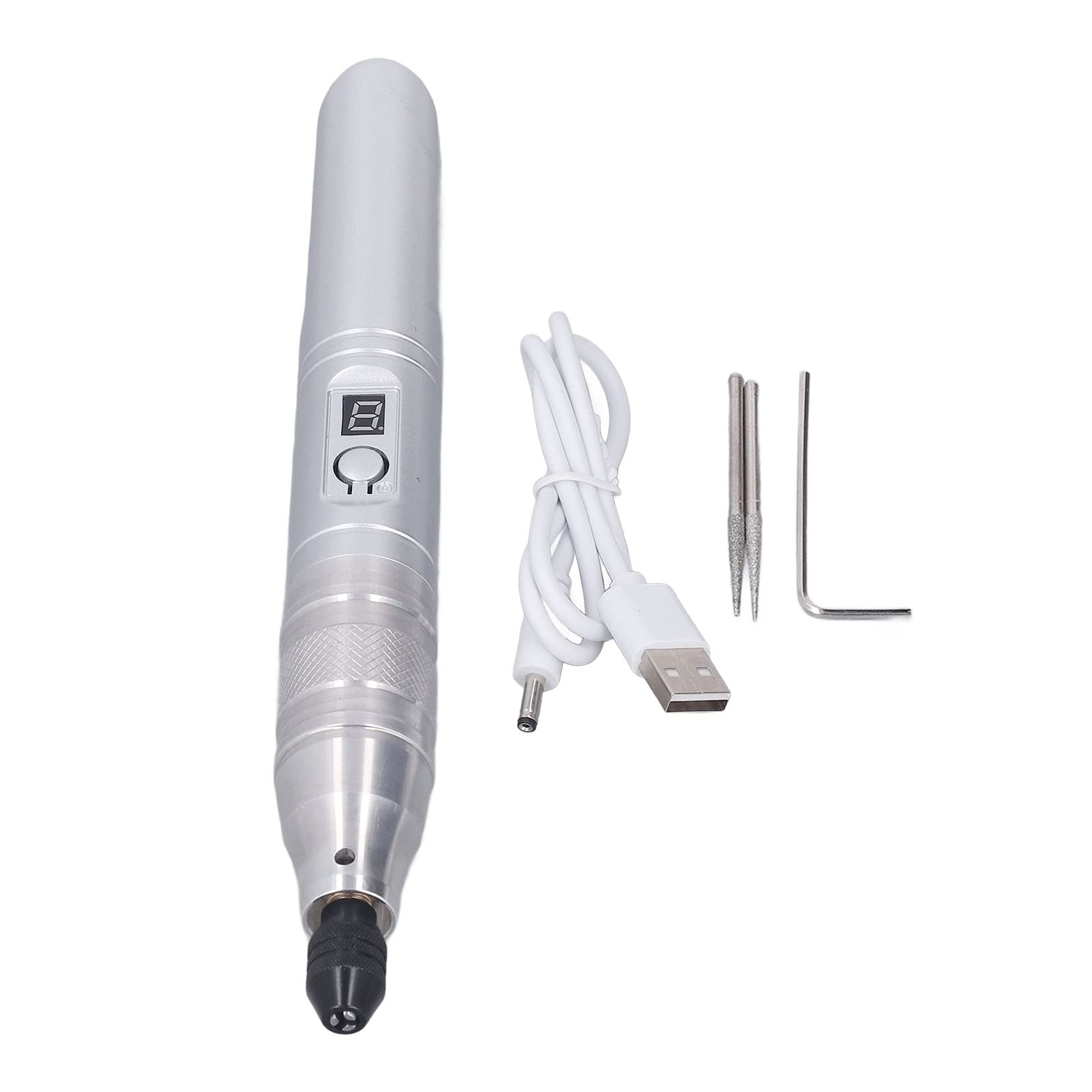 Pluma de pulido eléctrica 3.7V para manualidades, micrograbador dinámico y herramienta de grabado para artistas, joyeros y amantes del bricolaje, 3500-13000 rpm
