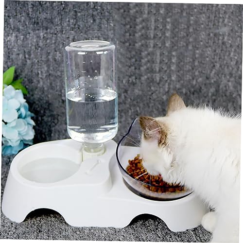 Balacoo Cat Bowls Dog Food Bowl Pet Food Feeder Easy-Clean Automatic Water Refilling Raised Slow Feeder Set - Thumbnail 3