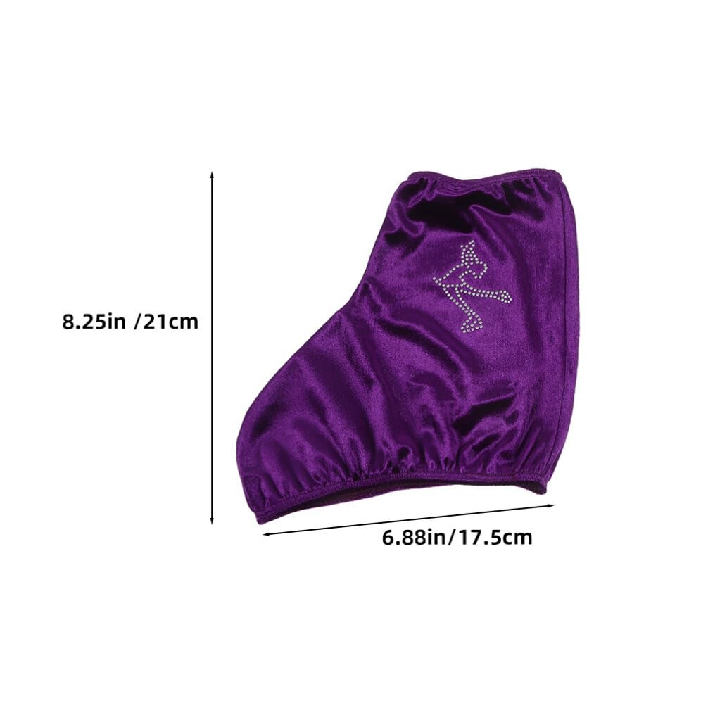Happyyami Fundas para Patines De Hielo Elásticas Cubiertas De Poliéster para Botas De Hockey Y Patinaje Artístico Niños Y Adultos 7.87X5.90 Pulgadas Protección Ajustable