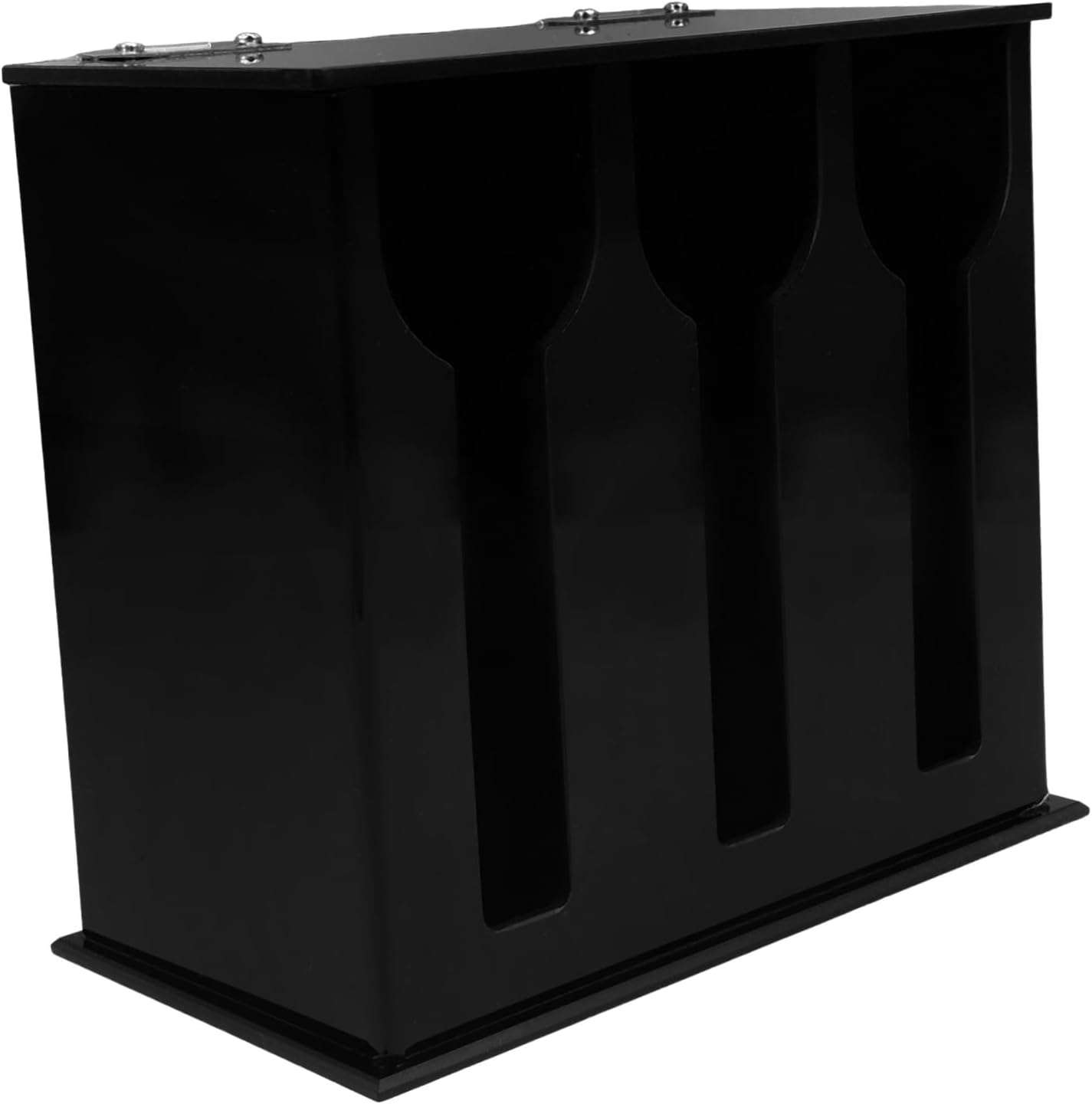 Garneck 3pcs Silverware Holder Acrylic Spoon Fork Dispenser Kitchen Utensil Box Sections Easier Storage Delicate Design