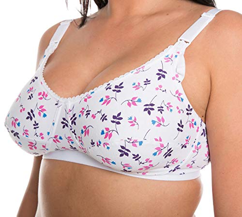 Gem - Sujetador premamá y de Lactancia - para Mujer Blanco Blanco