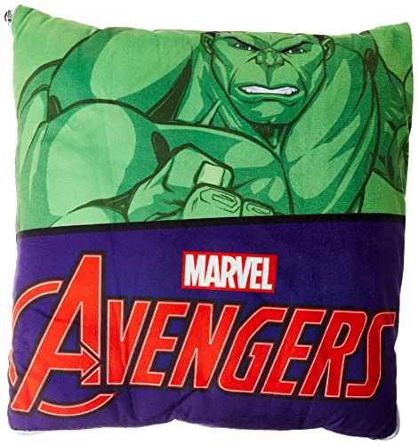 Manta Almofada Marvel Avengers Jolitex Multicor Juvenil Poliéster