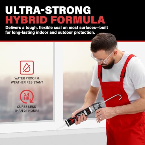 STYX Clear Sealant Waterproof, Window Sealers, Outdoor Sealer for Leaks Concrete Glass Metal, Shower Sealant, Marine Grade, Aquatic Hybrid Adhesive, Caulking, MS Polymer Clear Adhesive, 300ml - Image 4