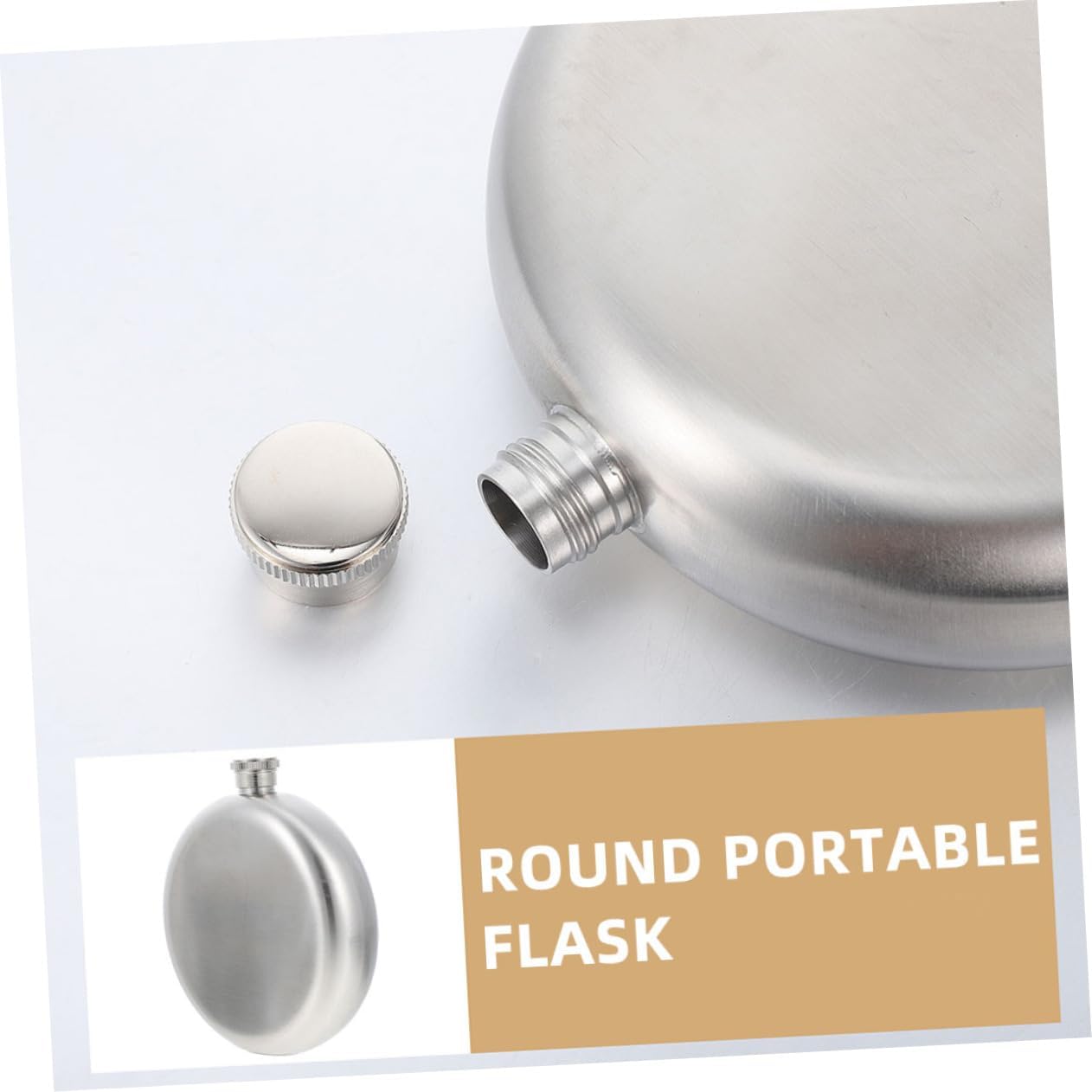 5oz Flask for Drinking Stainless Steel Hip Flask Portable Wine Tumbler for Men Women