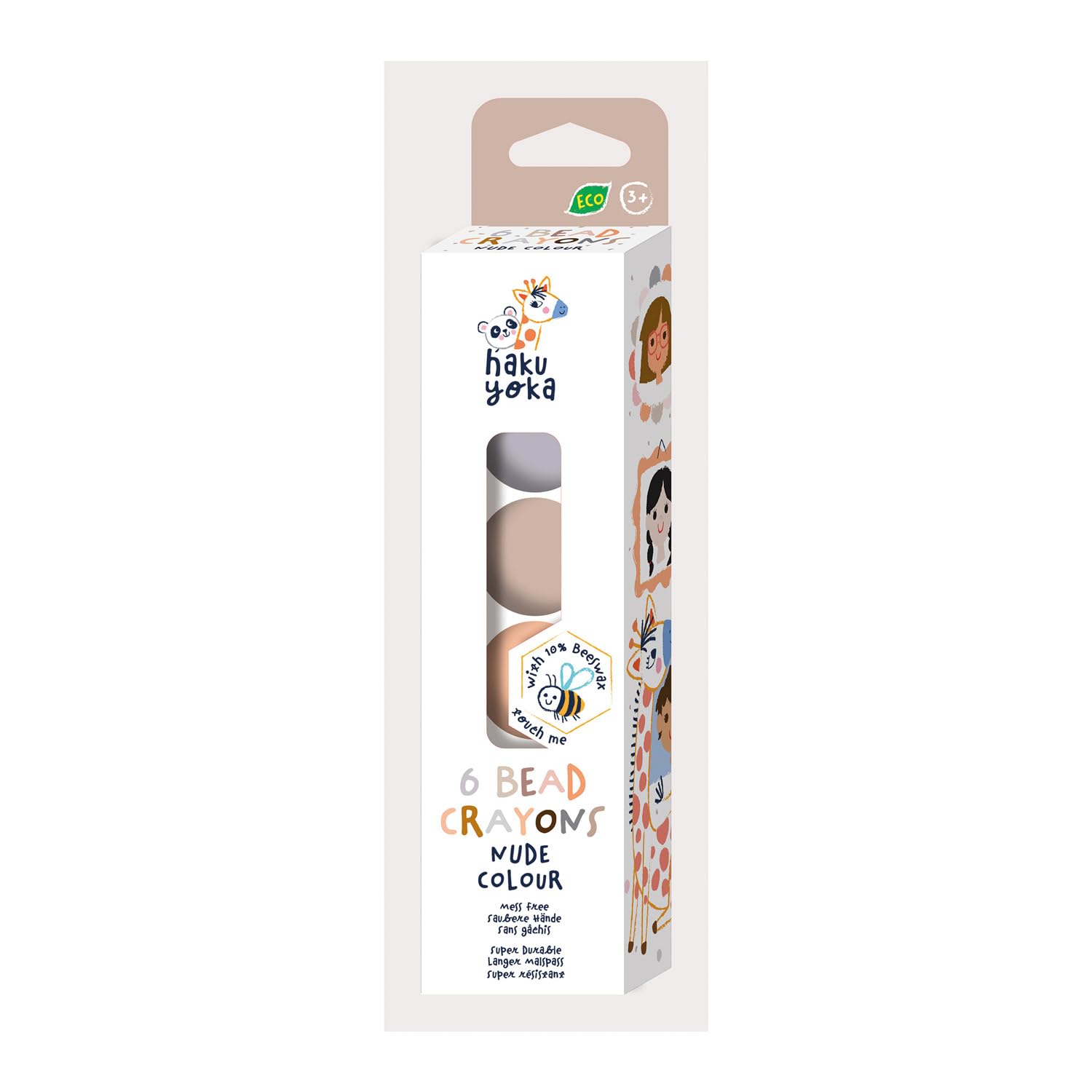 PACK OF 6 PEARL SHAPED WAXES IN NUDE COLOURS